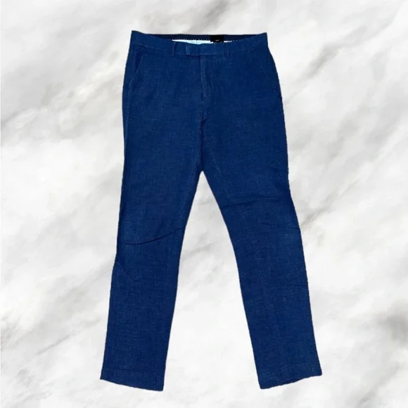 H&M | Pants | Hm Slim Fit Cotton Linen Blend Skinny Dress Pants | Poshmark